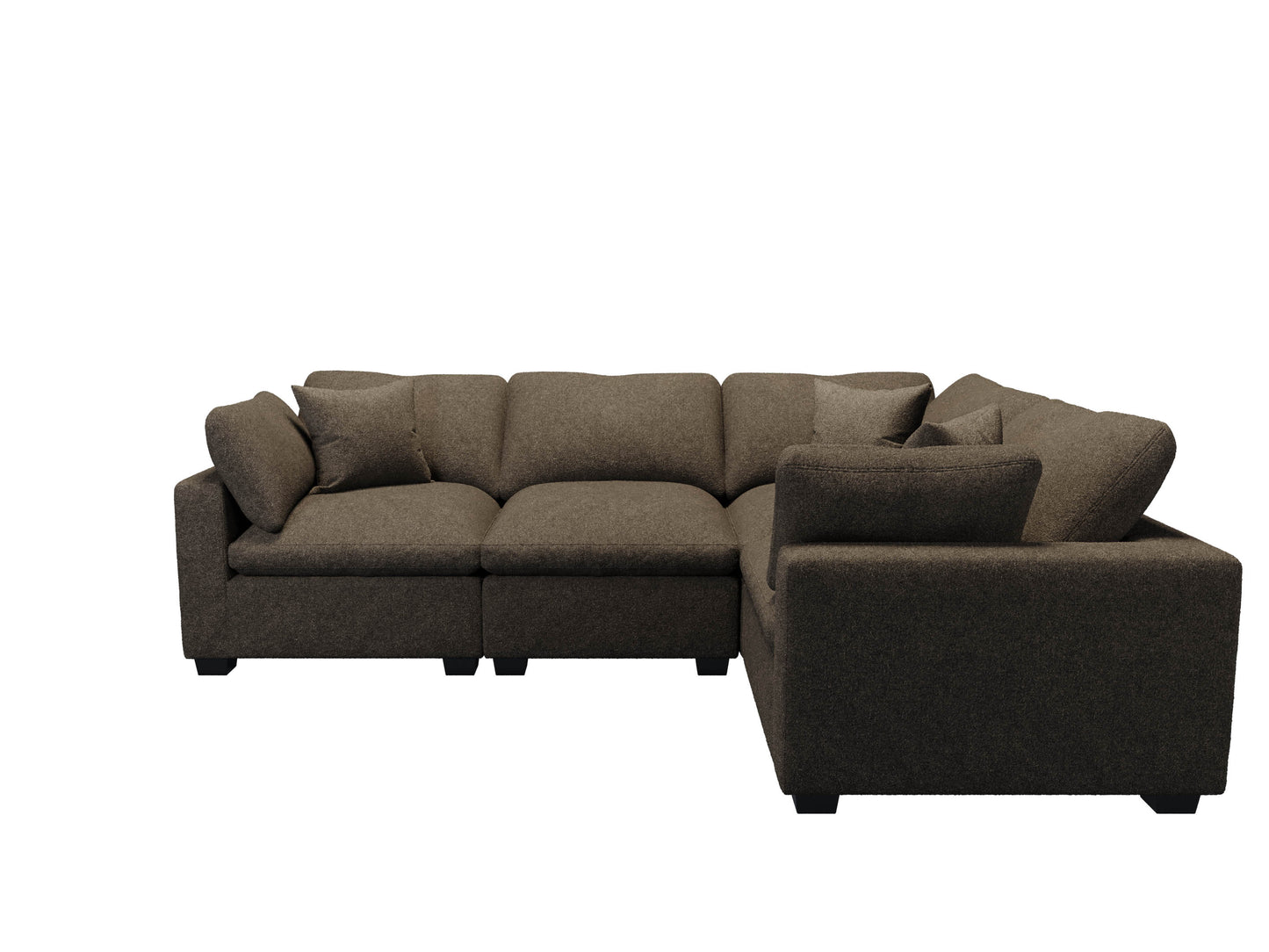 Melo Four Seater Sectional L-Shape Right Arm