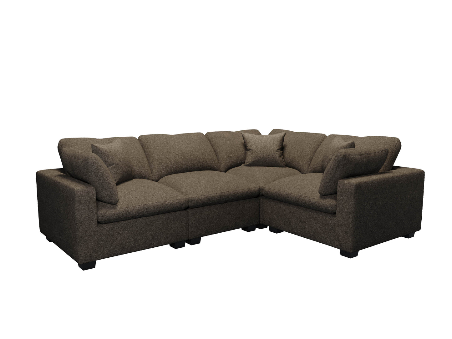 Melo Four Seater Sectional L-Shape Right Arm