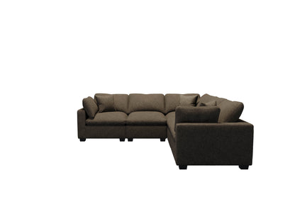 Melo Five Seater Sectional L-Shape Right Arm With Ottoman