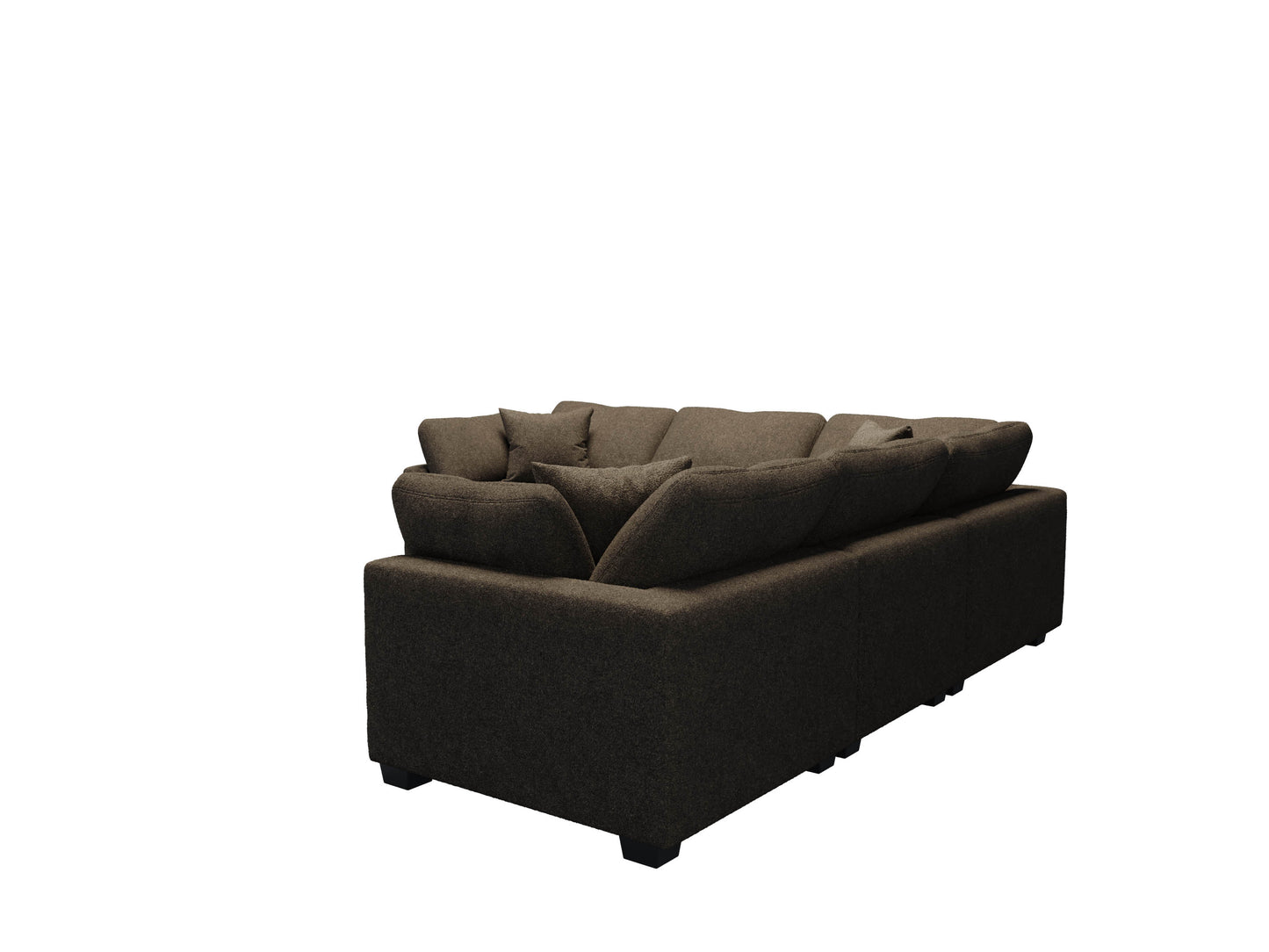 Melo Five Seater Sectional L-Shape Right Arm With Ottoman