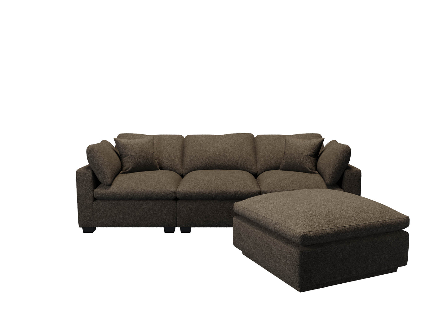 Melo Three Seater With Ottoman